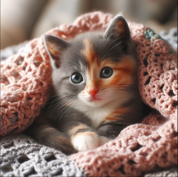 Cat coaster crochet pattern